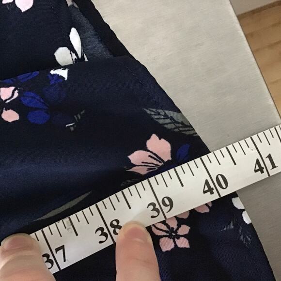 41 Hawthorn Navy Floral Sleeveless Dress with drawstring waist and pockets 3X - Picture 10 of 10